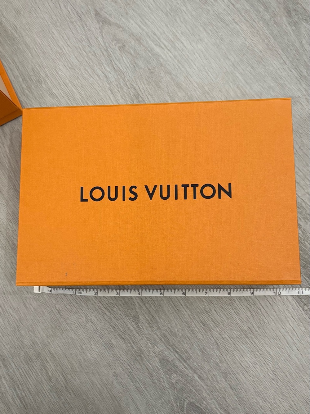 Louis Vuitton Orange Box with Black Logo